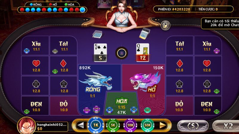 Hướng dẫn cách chơi Rồng Hổ HitClub chuẩn luật